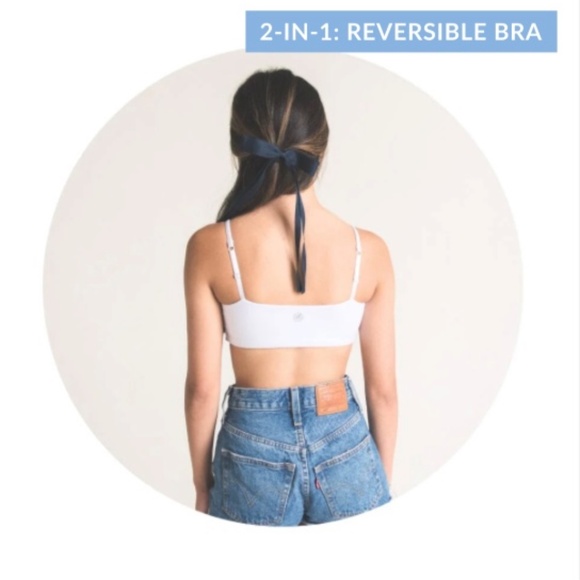 BLEUM PETAL PADDED BRA White Size 12 NWT New Bleuet Girl Tag free comfort - Picture 3 of 5